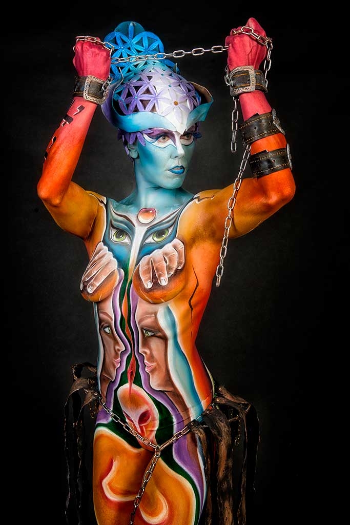 Bodypainter, Pittrice, Pitture murali | Marzia Bedeschi: Rabarama Skinart Festival 2015