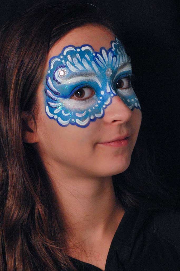 Facepainting, Bodypainting, BodyArt | Marzia Bedeschi - blue eye mask