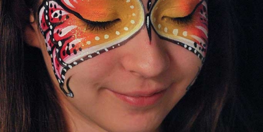 Facepainting, Bodypainting, BodyArt | Marzia Bedeschi - butterfly