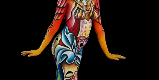 Bodypainter, Pittrice, Pitture murali | Marzia Bedeschi: World Bodypainting Festival 2017 - 2° place